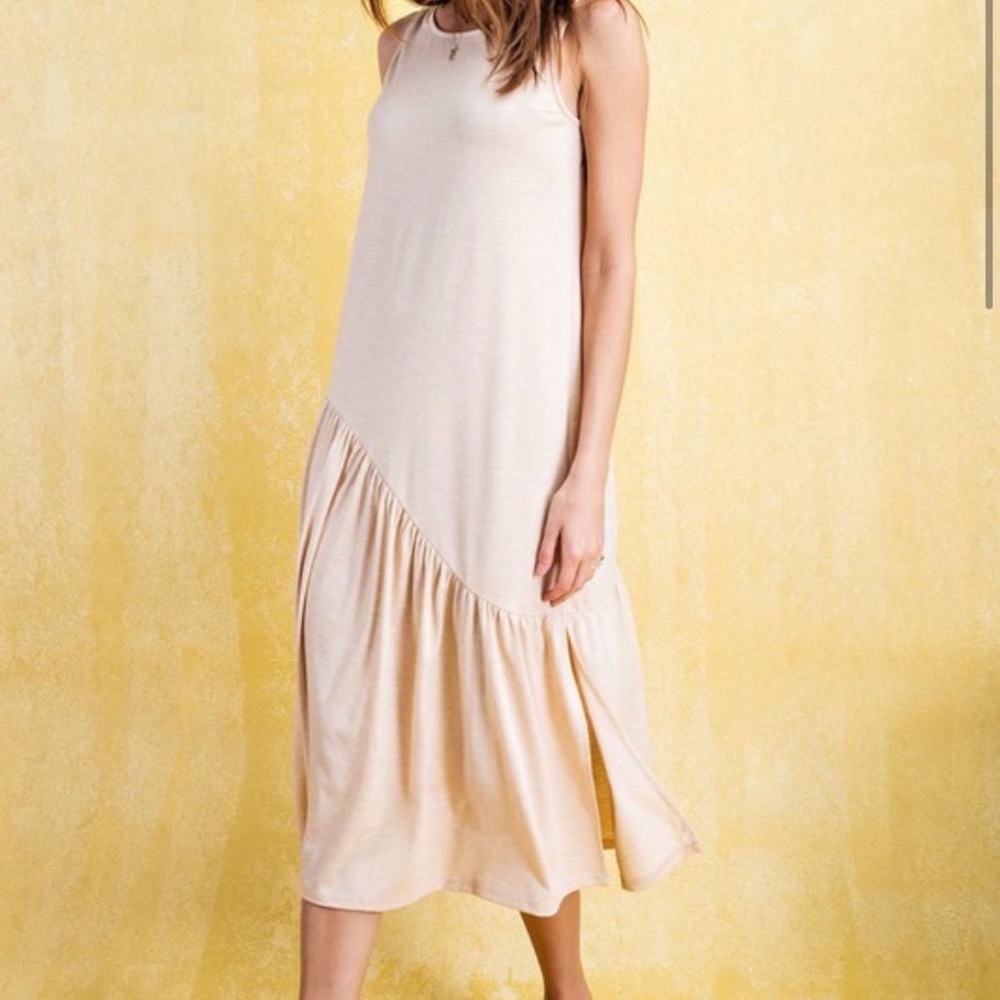 Cream maxi dress